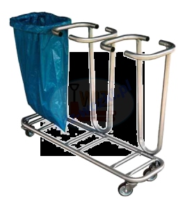 Stojak na kołach na 3 worki 80 l.