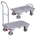Aluminiowy wózek ze składaną poręczą - ap-600.803