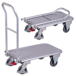 Aluminiowy wózek ze składaną poręczą - ap-600.803