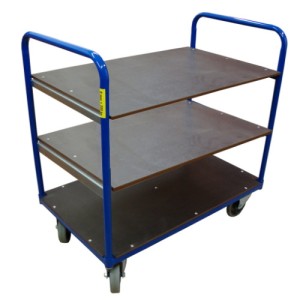 Wózek platformowy magazynowy trzypółkowy 3P 1060-125 250 kg